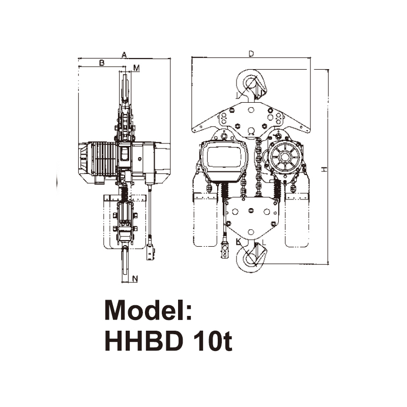 Classic Electric Chain Hoist GBD