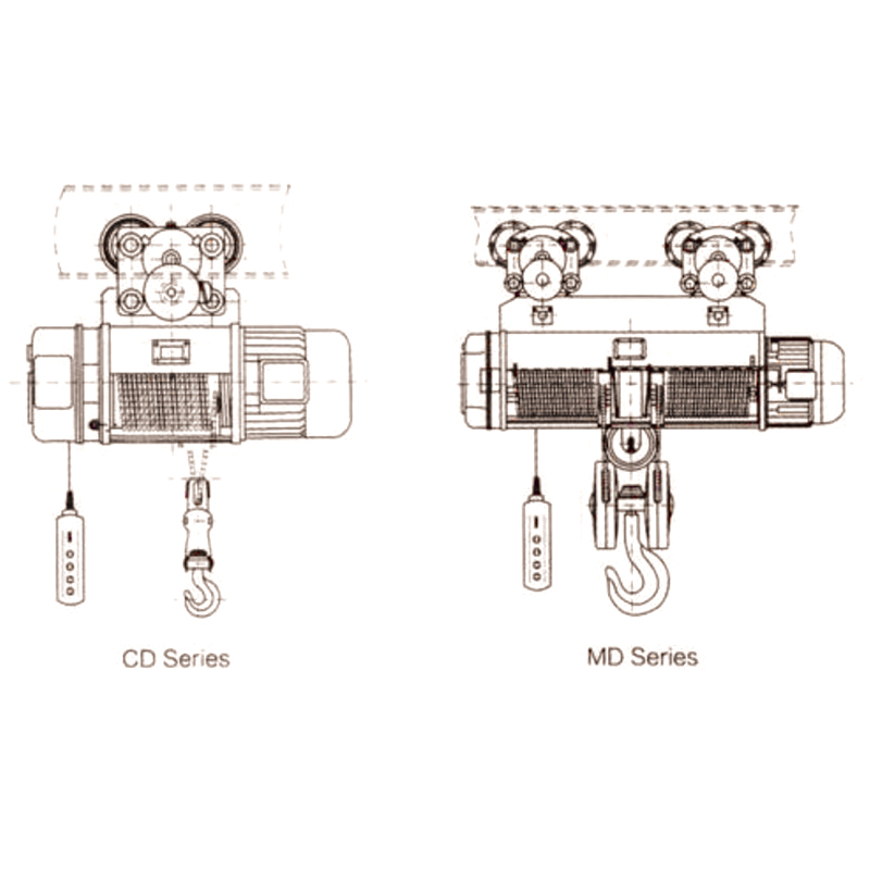 Multispeed Electric Wire Rope Hoist-CD1/MD1