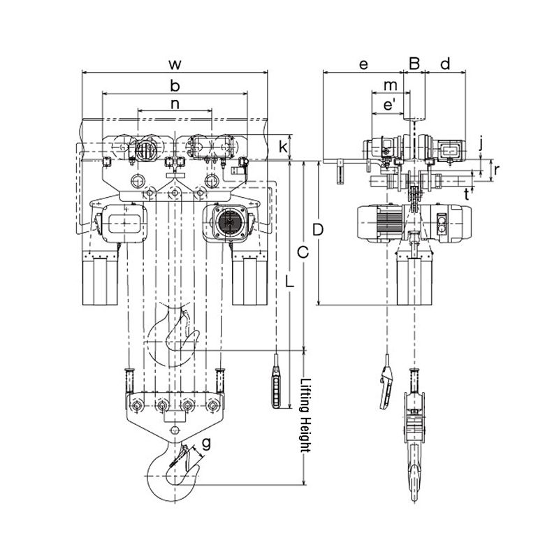 Antecessum Electric Chain Hoist GBD-II
