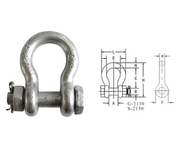 Shackle-G2130 US CLAVIS TYPE ANCHORA CRISPUS